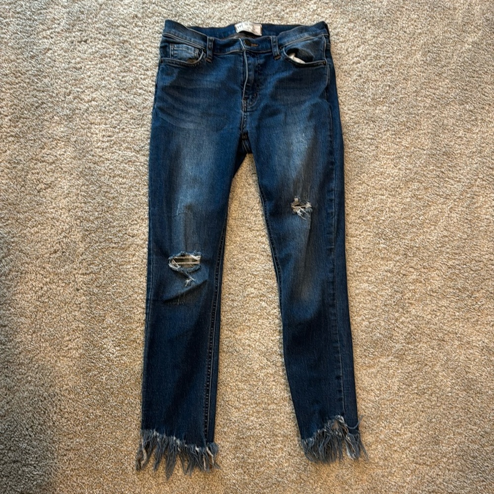 FP Free People Ripped Jeans, Size 27